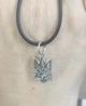 Серебряный кулон "Тризуб с мечами" 925° пробы с чернением Серебряный Герб Украины Shiny 105 - изображение 4