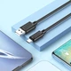 Кабель Hoco X88 Gratified USB – Type-C 3 А 1 м чорний - изображение 3