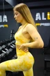 Спортивний комплект двійка топ та лосини з ефектом push up пуш ап Жіночий костюм для Фітнесу S Жовтий (70024 / 70021) - зображення 10