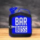 Подарочный набор для мужчин канистра бар 5л (синяя) с надписью "BAR BOSS" - изображение 5