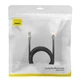 Сетевой кабель Baseus High Speed Seven types Ethernet RJ45 Cat.7 10.000Mb/s 10m Black round cable - изображение 6