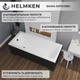 Ванна акриловая Helmken Luna 170x70 см (18745N75F2) комплект 4 в 1: прямоугольная ванна, ножки, Черная фронтальная и боковая панель - изображение 5