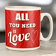 Большая керамическая кружка "All you need is LOVE", 1 литр, Красная (Кружка гигант) - изображение 10