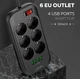 Сетевой фильтр LDNIO SE6403 удлинитель 2 метра 6 розеток зарядка 4 USB 2500W power socket для ноутбука и телефона USB - изображение 1