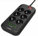 Сетевой фильтр LDNIO SE6403 удлинитель 2 метра 6 розеток зарядка 4 USB 2500W power socket для ноутбука и телефона USB - изображение 6