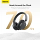 Беспроводные наушники Baseus Bowie D05 (Bluetooth 5.3, аудиокабель Type-C to 3.5 мм, 600 мАч, быстрая зарядка, 70 часов работы) - Черный - изображение 8