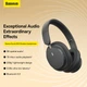 Беспроводные наушники Baseus Bowie D05 (Bluetooth 5.3, аудиокабель Type-C to 3.5 мм, 600 мАч, быстрая зарядка, 70 часов работы) - Черный - изображение 12