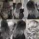 Временная краска-спрей для волос серебристая Silver Gray Melao - изображение 9