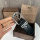 Мужской кожаный ремень OEM классический поясной пояс с черепом черный (1781) - изображение 4