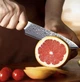 Японський ніж Santoku з дамаської сталі у подарунковій упаковці TURWHO 5" універсальний (VG10 Steel"5U) - зображення 4