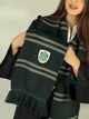Шарф факультета Слизерин Slytherin из Гарри Поттера с бахромой Тёмно зеленый 180х20 см (90014) - изображение 4