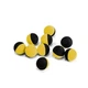 Насадка для зиг-рига DELPHIN THE END ZIG RIG BLACK-YELLOW 15 мм 10 штук - изображение 1
