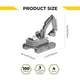 Коллекционная модель-конструктор Metal Time Tireless Digger Экскаватор механический (MT043) - изображение 9