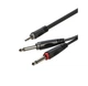 Готовий аудіо кабель Mini-Jack 3,5 Stereo - 2xJack 6,3 mono Roxtone SAY-C130-L6 6м - зображення 1
