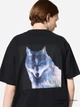 Футболка хлопковая оверсайз мужская Uniqlo 579380077 L Черная с принтом (1159826158) - изображение 2