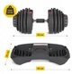 Гантель с регулируемым весом 4FIZJO Premium 2.5-24 кг (P-5907739319203) - изображение 4