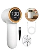 Машинка акумуляторна для стрижки катишок Happy Home TC-010 потужний портативний з LED дисплеєм бездротовий триммер для видалення катишків ворсу з одягу зарядка від Usb - зображення 1