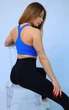 Лосины женские спортивные с эффектом push-up пуш-ап Бесшовные Тайтсы Черный размер S (70002) - изображение 4