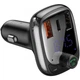 Автомобільний зарядний пристрій Baseus FM Launcher S-13 36W Type-C+2USB PD+QC3.0 (CCMT000101) Black - зображення 1