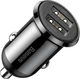 Автомобильное зарядное устройство Baseus Grain Pro 4.8A 2USB (CCALLP-01) Black - изображение 1