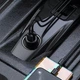 AUX/FM-трансмітер Baseus S-16 MP3 VAW авто адаптер ресивер магнітоли 2USB 3.1A (CCTM-E01) Black - зображення 6