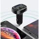 Автомобильное зарядное устройство FM-трансмиттер модулятор Baseus FM Launcher S-09 10W 2USB (CCMT000001) Black - изображение 7