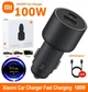 Автомобільний зарядний пристрій 100вт з кабелем Xiaomi Quick Charge 1A1C швидка зарядка - зображення 2