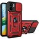 Протиударний чохол Armor Ring + захиcт камери для Xiaomi Redmi A1 та Redmi A2 Simon case червоний - изображение 1