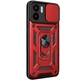 Протиударний чохол Armor Ring + захиcт камери для Xiaomi Redmi A1 та Redmi A2 Simon case червоний - изображение 7