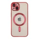 Чохол TPU Metallic Full Camera with Magsafe для iPhone 15 Колір Red - изображение 1