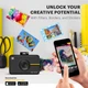 Камера моментальной печати Kodak Step Touch с LCD Display и Bluetooth Black + Набор бумаги в Подарок - изображение 3
