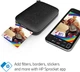 Фотопринтер портативный HP Sprocket Photo Print Black Noir + Набор бумаги в Подарок! - изображение 3