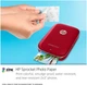 Камера моментальной печати и портативный фотопринтер HP Sprocket 2 в 1 Red + Набор бумаги в Подарок! - изображение 6
