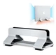 Підставка для ноутбука вертикальна DOXONN Vertical Gravity Laptop Stand Aluminum Silver - зображення 1