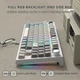 Игровая Беспроводная Механическая Клавиатура ATTACK SHARK K86 Retro Grey - изображение 7