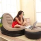 Надувное кресло с пуфом для отдыха AIR SOFA велюровое - изображение 12