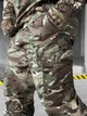 Тактичний костюм Multipurpose британка Мультикам ріп-стоп з відстібним капюшоном і поясом з резинкою L - зображення 7