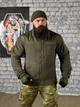Тактическая флисовая кофта военная мужская флиска Karma Олива XL - изображение 1