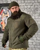 Тактическая флисовая кофта военная мужская флиска Karma Олива XL - изображение 2