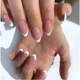 Накладные ногти классический френч, миндаль, короткие, 30 шт - изображение 1
