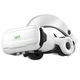 Очки-шлем виртуальной реальности VR glasses VR SC-G02EF с наушниками, белые - изображение 3