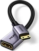 Перехідник mini HDMI - HDMI Ugreen HD160 4K, 60 Гц для Raspberry Pi 4, GoPro Hero, ноутбука, монітора, телевізора, камери з 3D ARC HEC Black (90593) - зображення 1