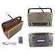 Радіоприймач акумуляторний портативний Bluetooth з пультом радіо акустика USB Retro Radio Kemai MD-510BT - зображення 2