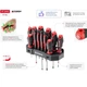 Набор отверток Intertool профессиональных 12 штук SL PH с пластиковым держателем сталь S2 прорезиненные ручки (000078624) - изображение 13
