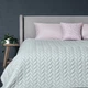 Покрывало Sei Design Warmis Мятно-серое Евро 220х240 см Двустороннее Микрофибра (4820227288588) - изображение 1