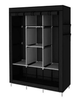 Шкаф складной тканевый каркасный разборной на 3 секции Storage Wardrobe 130х45х175 см черный HCX 88130 - изображение 2