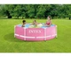 Бассейн каркасный Intex Metal Frame Pool круглый 244 x 76 см 2843л Розовый (28290) - изображение 4