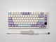 Клавіатура механічна бездротова Ajazz Ak820 PRO + наліпки укр. розкладки, Gift swich, RGB-підсвітка та підтримка HOT-SWAP, біло-фіолетова - зображення 15