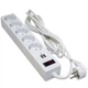 Мережевий фільтр живлення Patron 3m + 2 USB 2.0, 2.1A, 5 роз. White (EXT-PN-SP-53-USB-W) - зображення 1