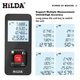 Лазерный дальномер HILDA CJ392 E120 120м лазерная рулетка с цифровым уровнем - изображение 4